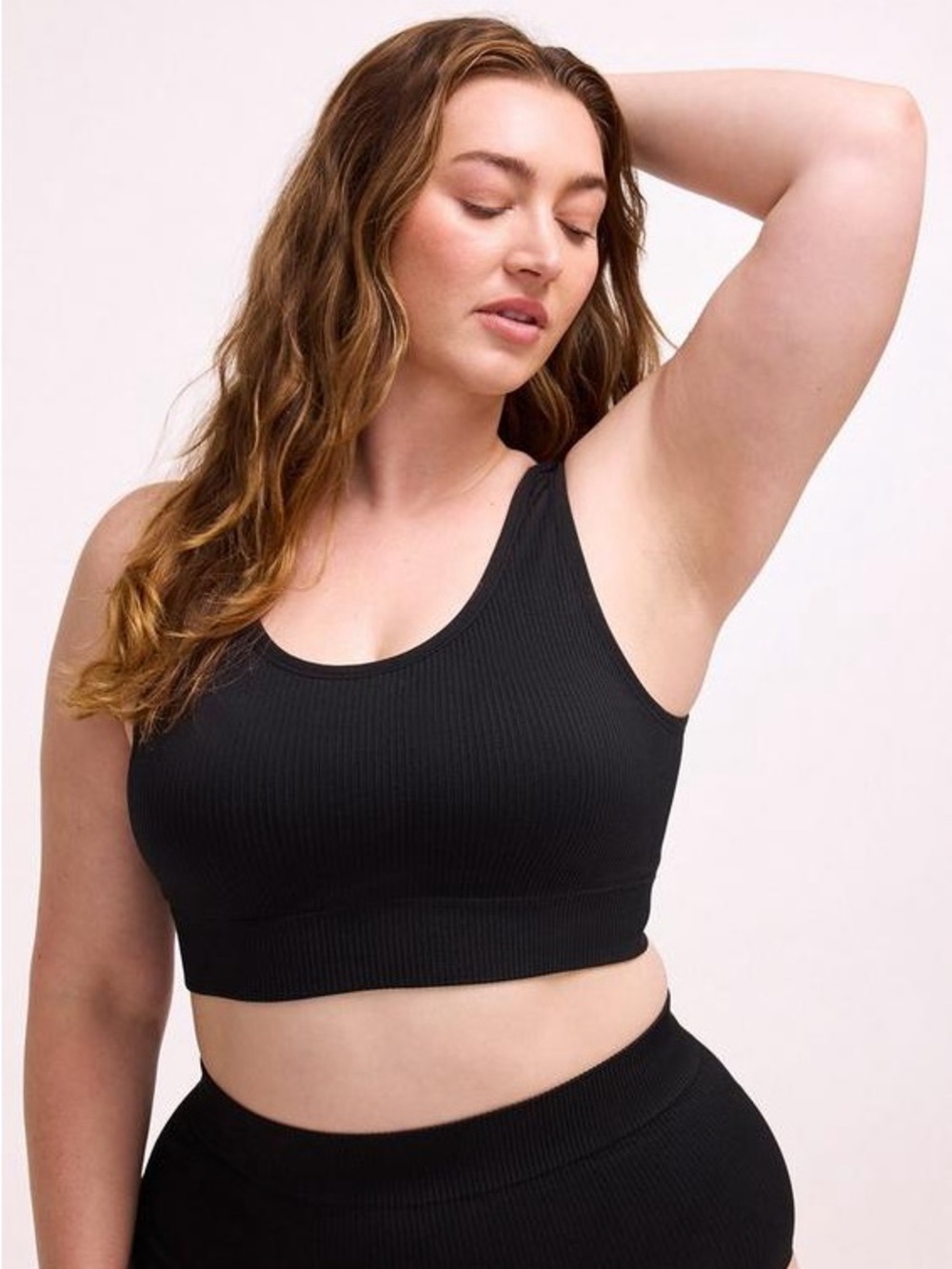 Torrid Lightly Lined Seamless Rib Scoop Bralette